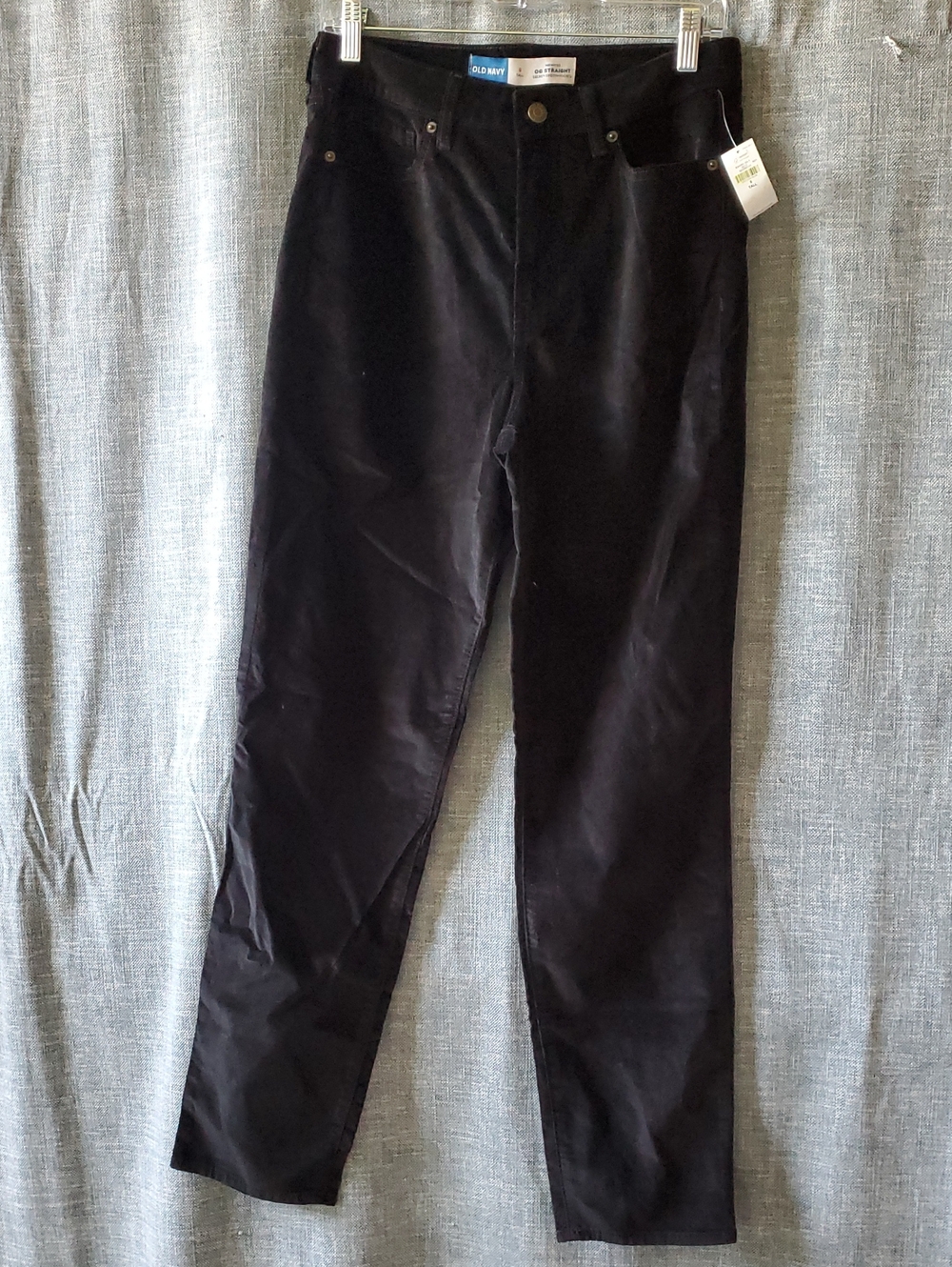 Old Navy Black Velour Velvet Jeans